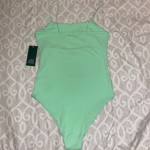 Mint green spaghetti strap body suit Target xs - Picture 3 of 5